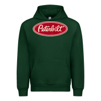 Forest Green peterbilt truck racing vintage Urban Hoodie - ArtMosaic