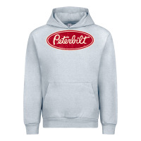 Heather Grey peterbilt truck racing vintage Urban Hoodie - ArtMosaic