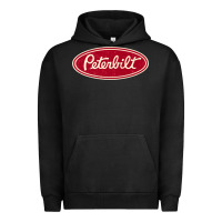 Pigment Black peterbilt truck racing vintage Urban Hoodie - ArtMosaic