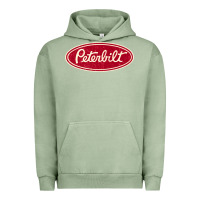 Pigment Oil Green peterbilt truck racing vintage Urban Hoodie - ArtMosaic