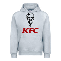 Heather Grey k.f.c-restaurant Urban Hoodie - ArtMosaic