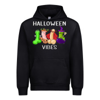 Black halloween vibes dick tie dye hippie retro lazy costume Urban Hoodie - ArtMosaic