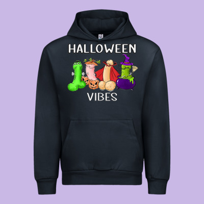 Halloween Vibes Dick Tie Dye Hippie Retro Lazy Costume Urban Hoodie Designed By Artmosaic