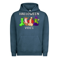 Pigment Midnight Navy halloween vibes dick tie dye hippie retro lazy costume Urban Hoodie - ArtMosaic