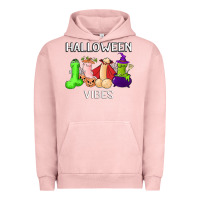 Pigment Salmon halloween vibes dick tie dye hippie retro lazy costume Urban Hoodie - ArtMosaic