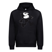 Black felix the cat whistling Urban Hoodie - ArtMosaic