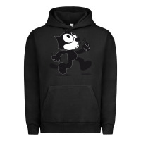Pigment Black felix the cat whistling Urban Hoodie - ArtMosaic