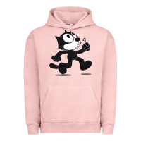 Pigment Salmon felix the cat whistling Urban Hoodie - ArtMosaic