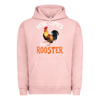 Pigment Salmon Here Comes The Rooster Shirt Chicken Lady Outfit 243 Urban Hoodie - ArtMosaic