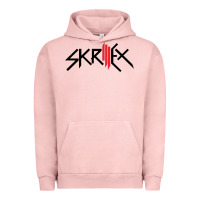 Pigment Salmon white skrillex Urban Hoodie - ArtMosaic