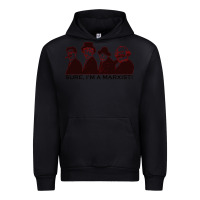 Black sure i'm a marxist Urban Hoodie - ArtMosaic