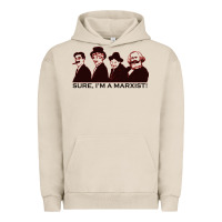 Pigment French Oak sure i'm a marxist Urban Hoodie - ArtMosaic