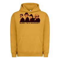 Pigment Peanut Butter sure i'm a marxist Urban Hoodie - ArtMosaic