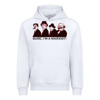 White sure i'm a marxist Urban Hoodie - ArtMosaic