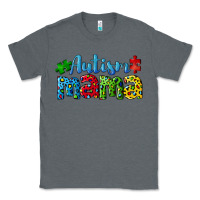 Charcoal Heather autism mama Classic Tee - CowGirlArtShop