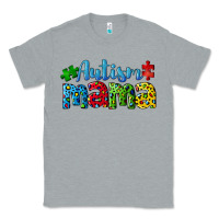 Heather Grey autism mama Classic Tee - CowGirlArtShop