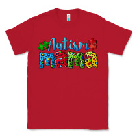 Red autism mama Classic Tee - CowGirlArtShop