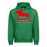 Emerald Red Pony Cafe, Funny cute horse lover Urban Hoodie - ArtMosaic