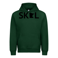 Forest Green skol minnesota hoodie  let's go mn hooded sweatshirt Urban Hoodie - ArtMosaic