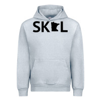 Heather Grey skol minnesota hoodie  let's go mn hooded sweatshirt Urban Hoodie - ArtMosaic