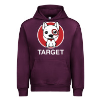 Mauve Wine target team member Urban Hoodie - ArtMosaic