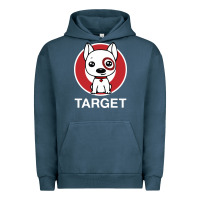 Pigment Midnight Navy target team member Urban Hoodie - ArtMosaic
