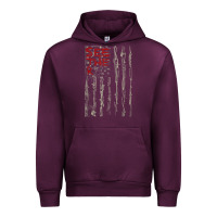 Mauve Wine Seether Bone Flag Urban Hoodie - ArtMosaic
