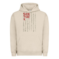 Pigment French Oak Seether Bone Flag Urban Hoodie - ArtMosaic