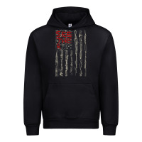 Black Seether Bone Flag Urban Hoodie - ArtMosaic