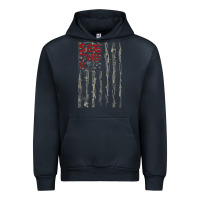 Navy Seether Bone Flag Urban Hoodie - ArtMosaic