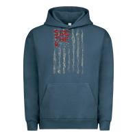 Pigment Midnight Navy Seether Bone Flag Urban Hoodie - ArtMosaic
