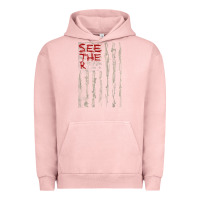 Pigment Salmon Seether Bone Flag Urban Hoodie - ArtMosaic