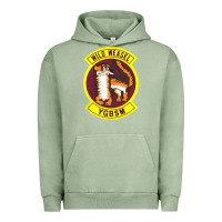 Pigment Oil Green Air Force Wild Weasel YGBSM Urban Hoodie - ArtMosaic