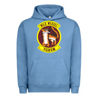 Pigment Pebble Blue Air Force Wild Weasel YGBSM Urban Hoodie - ArtMosaic