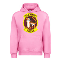 Fuchsia Pink Air Force Wild Weasel YGBSM Urban Hoodie - ArtMosaic