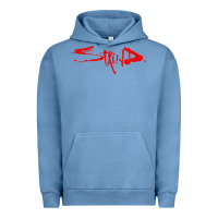 Pigment Pebble Blue staind Urban Hoodie - ArtMosaic
