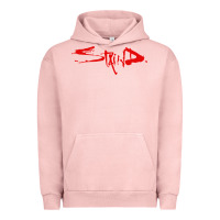 Pigment Salmon staind Urban Hoodie - ArtMosaic