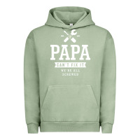 Pigment Oil Green If Papa Can't Fix It We're All Screwed - Fathers Day Urban Hoodie - ArtMosaic
