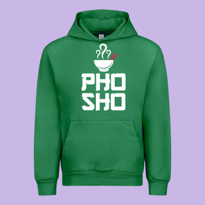 Pho Sho Foodie Asian Food Humor Chopsticks Funny Urban Hoodie Designed By Artmosaic