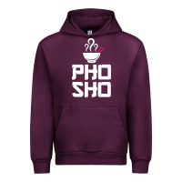 Mauve Wine pho sho foodie asian food humor chopsticks funny Urban Hoodie - ArtMosaic