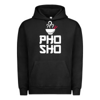 Pigment Black pho sho foodie asian food humor chopsticks funny Urban Hoodie - ArtMosaic