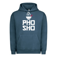 Pigment Midnight Navy pho sho foodie asian food humor chopsticks funny Urban Hoodie - ArtMosaic