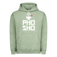 Pigment Oil Green pho sho foodie asian food humor chopsticks funny Urban Hoodie - ArtMosaic