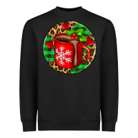 Black christmas hot chocolate and candies Heavyweight Sweatshirt - AdoDesignShop