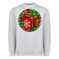 Heather Grey christmas hot chocolate and candies Heavyweight Sweatshirt - AdoDesignShop
