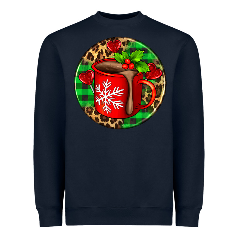 Christmas Hot Chocolate And Candies Heavyweight Sweatshirt by AdoDesignShop | Teevron