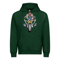 Forest Green grateful motor ber Urban Hoodie - ArtMosaic