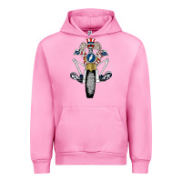 Fuchsia Pink grateful motor ber Urban Hoodie - ArtMosaic