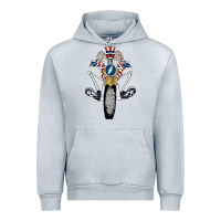 Heather Grey grateful motor ber Urban Hoodie - ArtMosaic