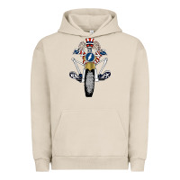 Pigment French Oak grateful motor ber Urban Hoodie - ArtMosaic
